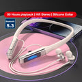 EARDECO 80 Hours Endurance Bluetooth Headphone with Microphone Wireless Headphones Bass Stereo Neckband Earphones Bluetooth 5.3