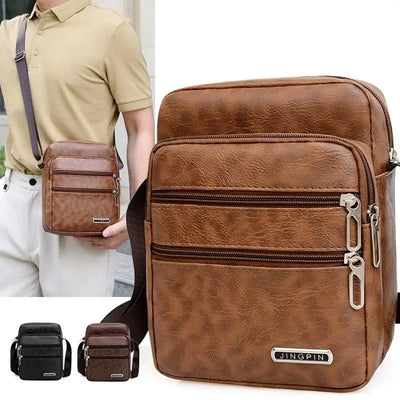 Men's PU Leather Crossbody Shoulder Bags Tote Fashion | SAMAG