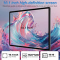 2026 New Upgraded Pad 10.1 Inch Android Tablet HD Display Octa Core 4GB RAM 64GB ROM Dual Phone Call WiFi Google Play Tablet PC