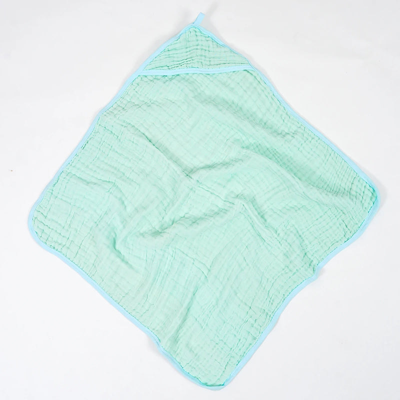 Elinfant 1PC Solid Color Absorbent Baby Hooded Towel 100% Cotton Bath Towel For Bathroom,Pool,Beach
