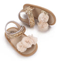 Gold Color Theme Christening baby Shoes for 1 Year Old Newborn Baby Baptismal Shoes for Girl Kids