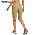 TACVASEN Women's Quick Dry Hiking Capris 4 - Way Stretch - View 3 | SAMAG