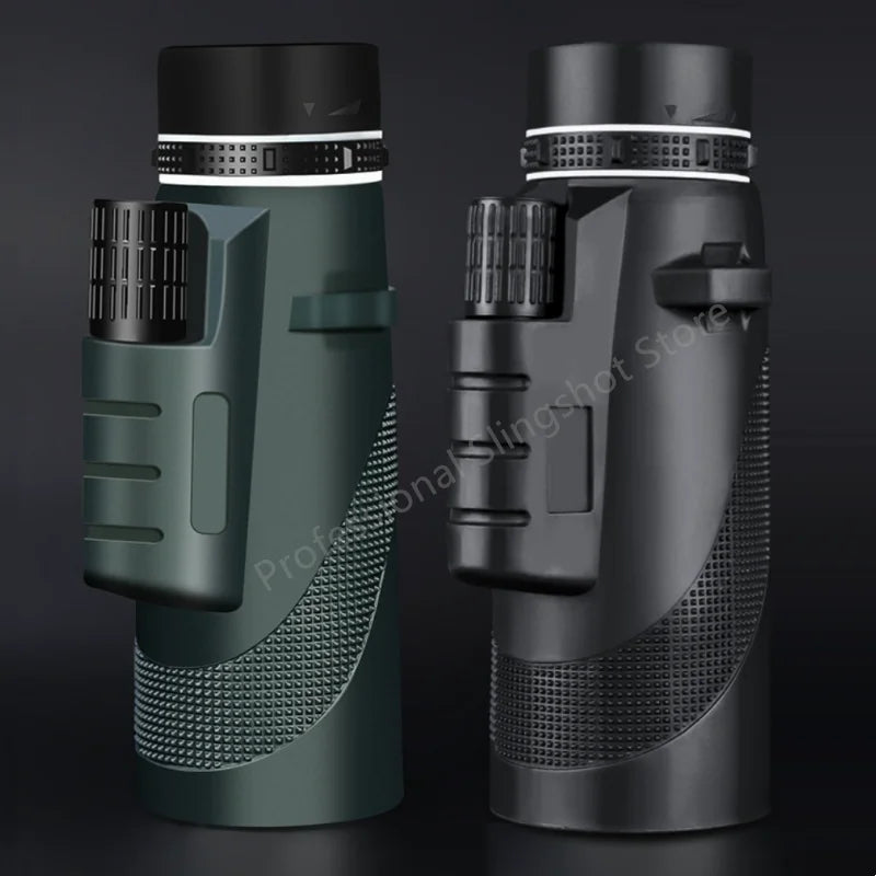 80X100 High-definition High Magnification Monocular Telescope 50000M Telescope Remote Zoom Tripod Phone Holder Outdoor Hunting