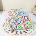 30/50/100Pcs Women Girl Mixed Colors Hair Bands Basic Hair Ties Elastic Headband Hair Scrunchies Accessories Ponytail Holder