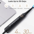 Fairywill Water Dental Flosser Teeth Portable Cordless USB Oral Irrigator Cleaner IPX7 Waterproof Electric Toothbrush Set Home