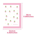 Cute A6 Stationery Storage Folder File PP Twill Zipper Pouch Document Bag Zip File Folder School Office Supplies