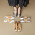 Genuine Leather Slippers Women Flat Heels Covered Toe Ladies Casual Mules Shoe Comfortable Summer Sandals
