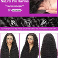 40 46 Inch Deep Wave Lace Frontal Wig 13x4 13x6 Hd Transparent Curly Human Hair Lace Front Wigs For Black Women Water Wave Lace Wigs Pre Plucked Baby Hair 300 High Density Burmese Human Hair