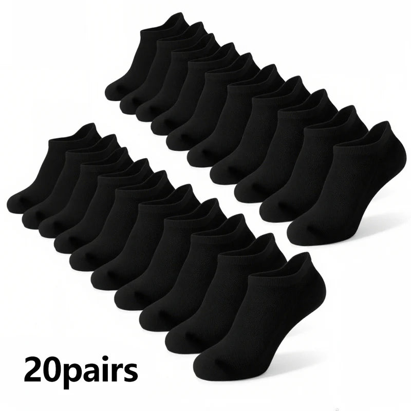 Pairs Men's Ankle Socks, Breathable Mesh Sports Casual | SAMAG