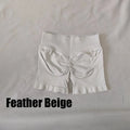 DF L0G0 Women Impact High Waist Seamless Hip Lifting Shorts Elastic Breathable Fitness Yoga Running Workout Shorts