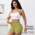 Ribbed Yoga Shorts Seamless High Waist Hip Lifting Elastic Breathable Quick Dry Fitness Running Casual Sports Bottoms for Women
