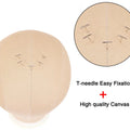 Alileader Canvas Block Poly Head Wig Making Head Weft/Wig Display Styling Mannequin Head Manikin Head Dryer20.5" 21"22.5"23inch