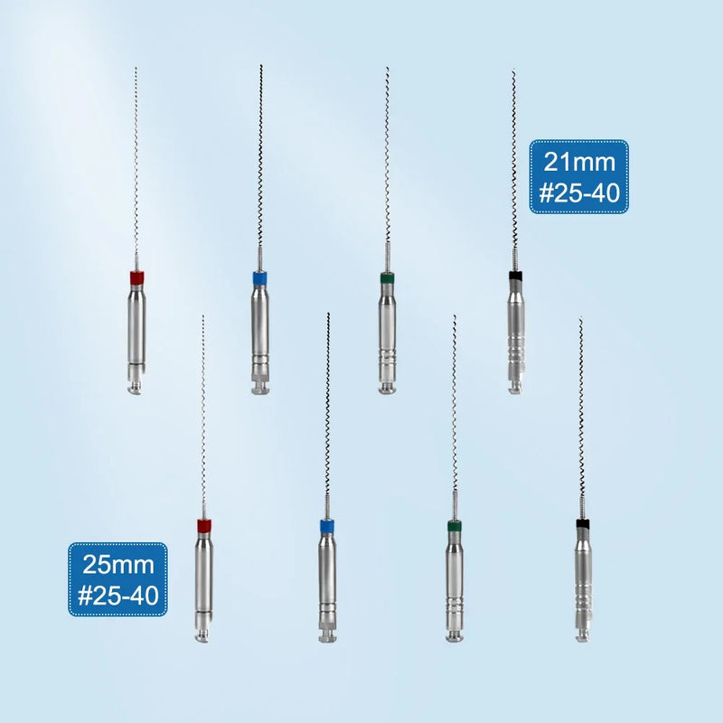 40Pcs Dental Rotary Paste Carriers Lentulo 25mm #25-40 Dental Stainless Steel Endodontics Root Canal Files Dentistry Instruments