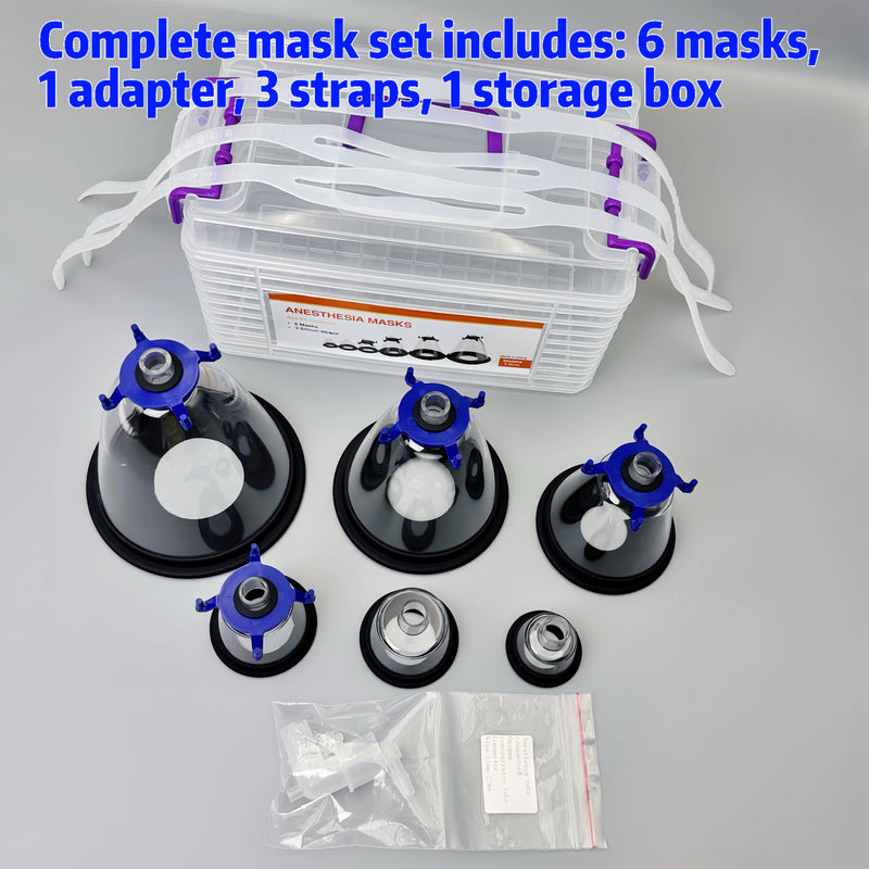 Animal anesthesia oxygen mask, universal nebulization oxygen mask for dogs and cats, animal anesthesia respiratory mask