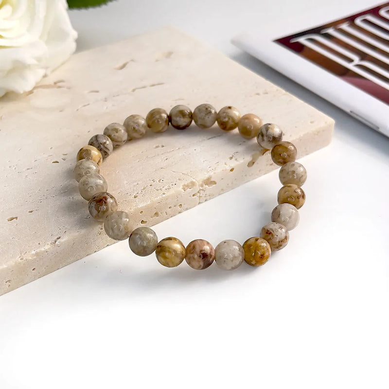 Natural Stone Beads Bracelet For Women Men Agate Crystal Quartzs Aquamarines Jades Jewelry Agates Elastic Bangle Bracelets 6 8mm