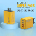 PD 120W 4 Ports USB C Charger Quick Charge 3.0 Type C USB Phone Chargers Fast Charging for Samsung IPhone Xiaomi Huawei