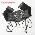 Ladies's Retro Pin Buckle Elastic Lace Corset Belts Cummerbunds Goth Punk Dress Corset Belt For Women On Shirt Dress Girdle Cors