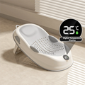 Temperature Sensing Bath Seat Mat Support Structure Mesh Material Baby Bath Net Comfortable Easy to Use Bath Rack Infant Care