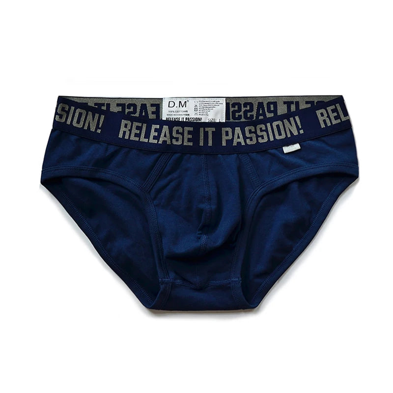 Male Underwear Gay Cuecas Masculinas Solid Sexy Men's Briefs Low-Rise Ropa Interior Hombre Underwear Men Sissy Slip Homme Sport