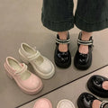 Bows Thick-soled High-heeled Women's Shoes - 2026 Spring/summer New Style - Short-legged Single Shoes