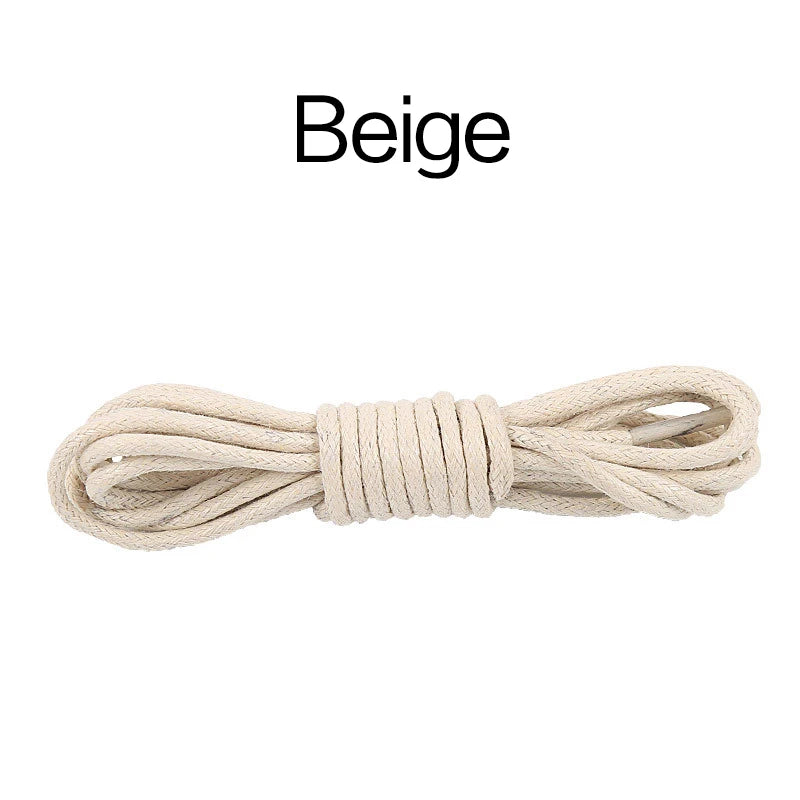 70/90/120/150/160CM Waxed Cotton Round Shoe laces Leather Shoes lace Waterproof ShoeLaces Men Boots Shoelace Shoestring