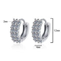 KNOBSPIN GRA Certified Moissanite Hoop Earrings for Women s925 Sterling Silver Wedding Huggie Earrings Party Jewelry Wholesale