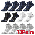 10 Pairs Ankle Athletic Running Socks Men Women Simple | SAMAG