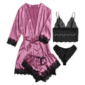 European and American Sexy Women's Pajamas Four-piece | SAMAG