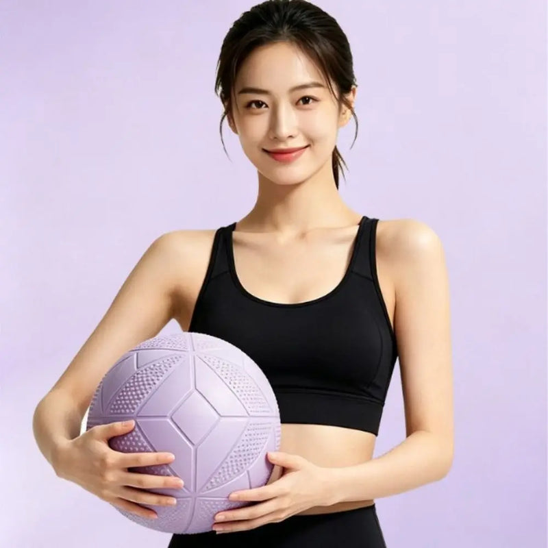 25 CM Abdominal Pressure Ball Anti Burst Slip Resistant Yoga Pilates Ball Inflatable Thickened Fitness Balance Ball