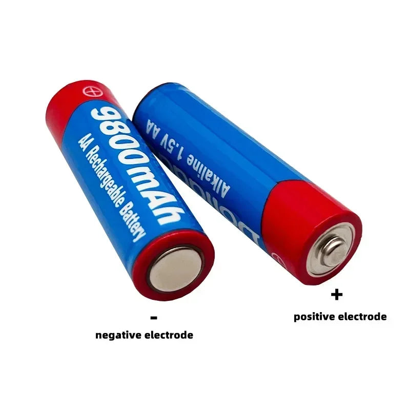 2026 New AA Rechargeable Batteries 9800Mah 1.5V New LED Lamp Toy Alkaline Rechargeable Battery Mp3