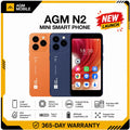 AGM N2 Mini Smartphone Compact Size 4.96' Display 3GB 32GB 3000mAh Removable Battery Android 16 GO System Lightweight Phone