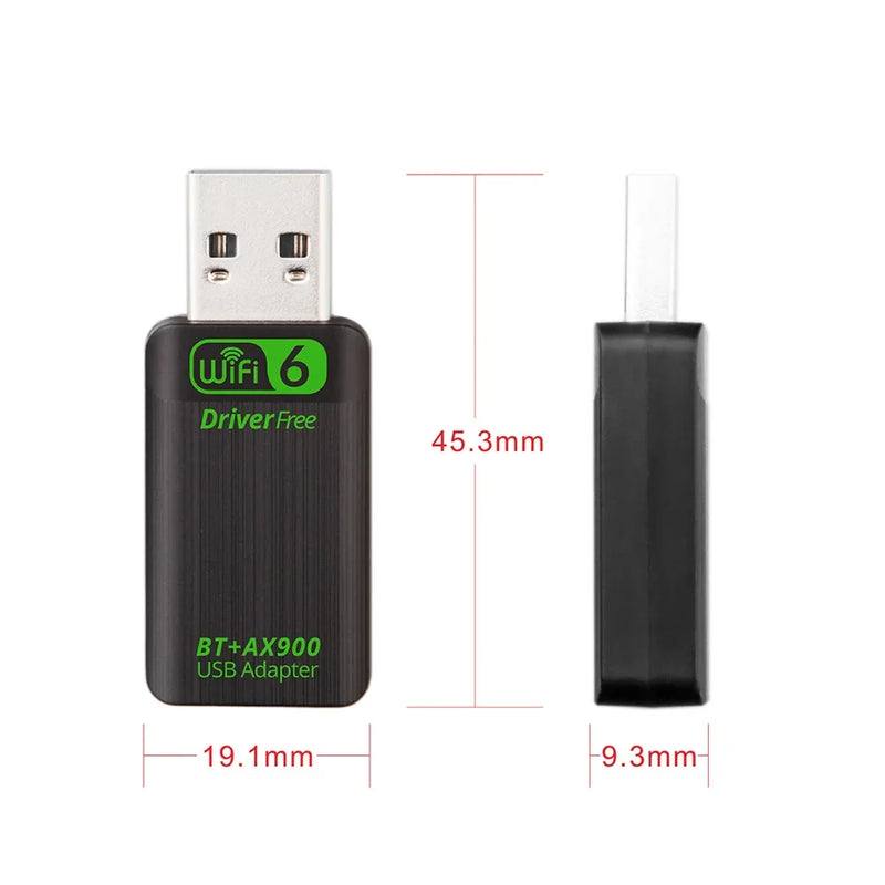 AX900 USB WiFi 6 Bluetooth 5.4 Adapter 2in1 Dongle 2.4G&5GHz Network Wireless Wlan Receiver For PC/Laptop - Visuel 6 | SAMAG