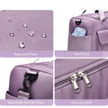 UNIXINU Carry On Travel Bag Large Capacity Weekender Overnight Duffle Bags with Shoe Compartment Sports Fitness Bags for Women