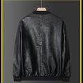 Black Biker PU Leather Coat Men Fashion Workwear Pu Leather Jacket Man Trend Casual Slim Baseball Collar Motorcycle Work Clothes
