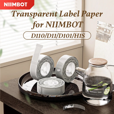 Niimbot D11 D110 D101 H1S Transparent Label Sticker Name | SAMAG
