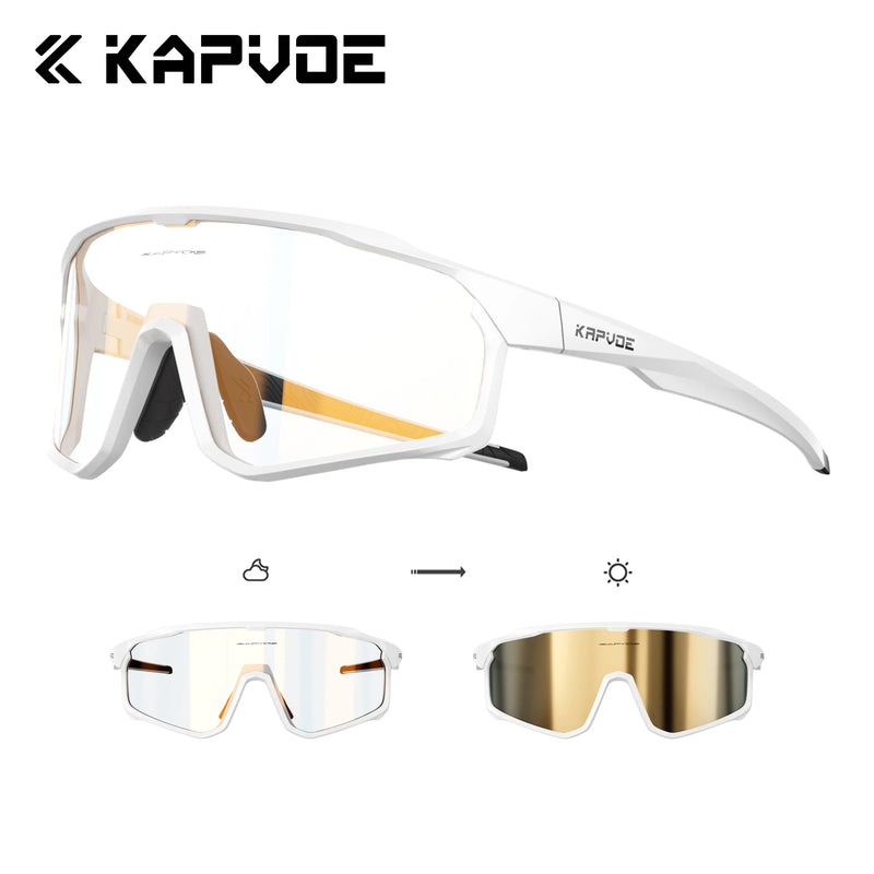 Kapvoe Photochromic Cycling Sunglasses for Men Glasses - View 16 | SAMAG
