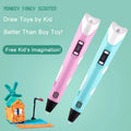 Kids 3D Printing Pen Adjustable Speed LED Display DIY Drawing Pens 3D PLA Filament Christmas Birthday gift for Boys and Girls