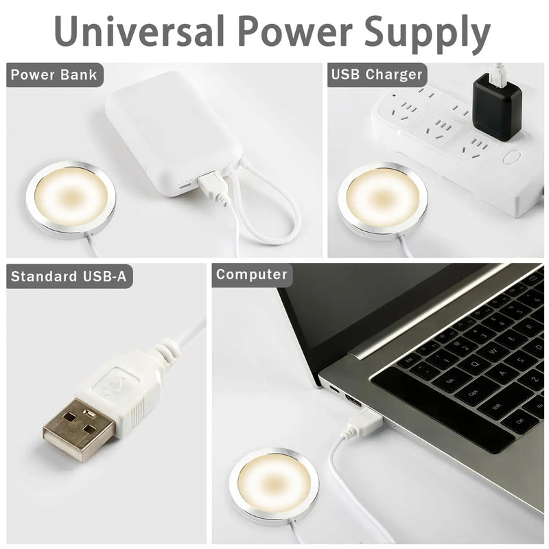 3D Printer LED Lamp Kit 001, For Bambu Lab A1/A1mini/P1S/P1P/X1C, 5V USB Powered, 3000K Warm Light 3D Printing Light Accessories