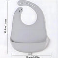 Baby Bib Adjustable Waterproof Bibs Babies Soft Edible Silicone Newborn Saliva Dripping Towel Drooling Children Scarf BPA Free