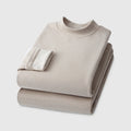 Autumn Winter Men's Cashmere Thermal Underwear Women's Cashmere Thermal Fall Pants Padded and Thickened Couples Set