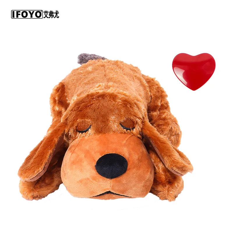 IFOYO Pet Heartbeat Puppy Behavioral Training Dog Plush Pet Comfortable Snuggle Anxiety Relief Sleep Aid Doll Durable Drop Ship