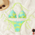 Tie Dye Lace Up Bikini Set Beach Swimwear Women Swimsuit | SAMAG