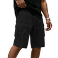 Men Multi-color Cargo Shorts Summer Loose Drawstring | SAMAG