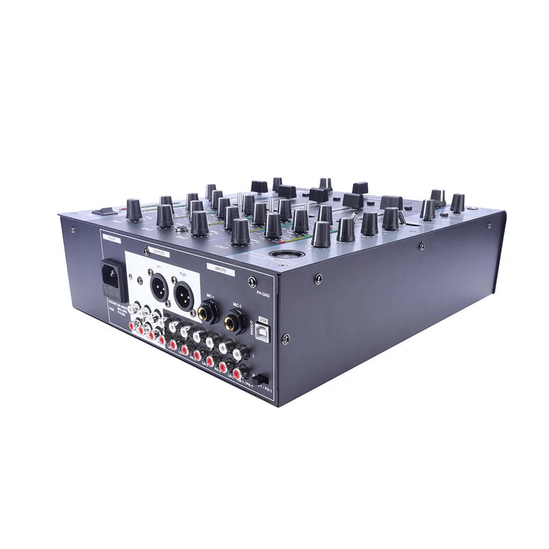 FLALWREO M4000 Professional Mini DJ Controller for Club Disco Home Audio Power Mixer Console Mini Speaker Use