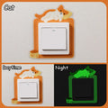 Lovely Cartoon Switch Stickers Luminous Socket Protective Cover Home Waterproof Wall Sticker Decorative Animal Switch Decoration