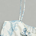 Women's Elegant Cami Top, Striped Printed Fabric, Bow - View 4 | SAMAG