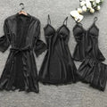 /Set Women's Sexy Lace Pajamas Fashion V-Neck Gown | SAMAG