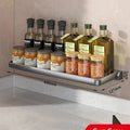 Foldable kitchen Storage Rack Fridge Organizer Storage Tray Clear Food Storage Organizer Spice Rack kitchen Organizer