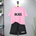 Kids Tshirt Summer 3-12 Years Letter Fashion T-shirt Boys Girls Toddler Short-sleeved+Shorts Casual Cool Sports Set clothing
