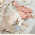 Baby Security Blanket Soft Cotton Muslin Comforter for Newborn Infant Sleeping Snuggle Toy Stuffed Animal Soothe Appease Towel
